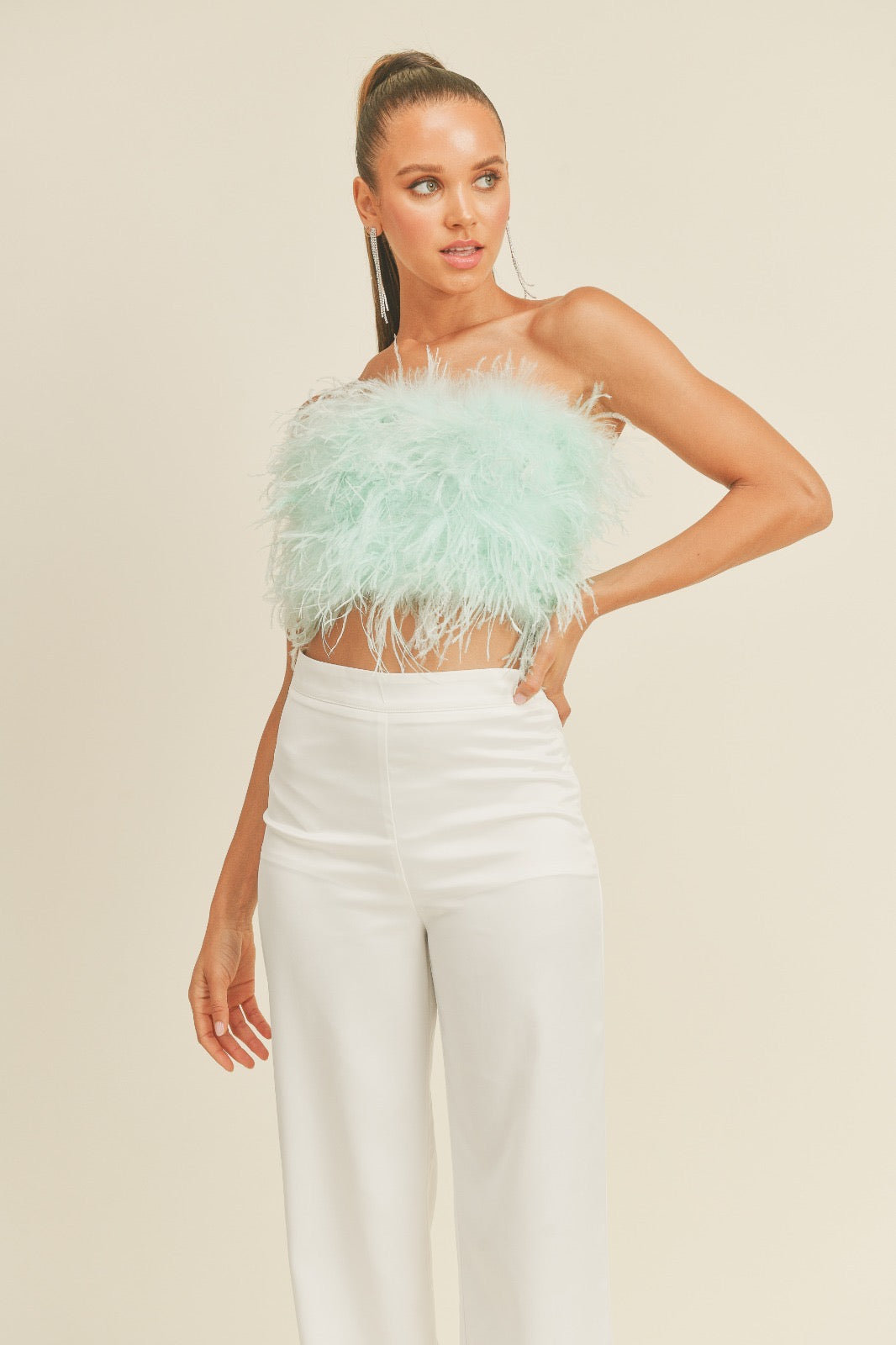 Tiffany Feather Top