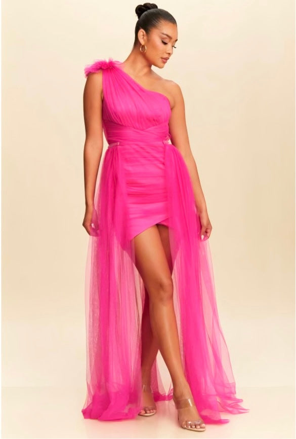 Tulle Maxi Overskirt Dress