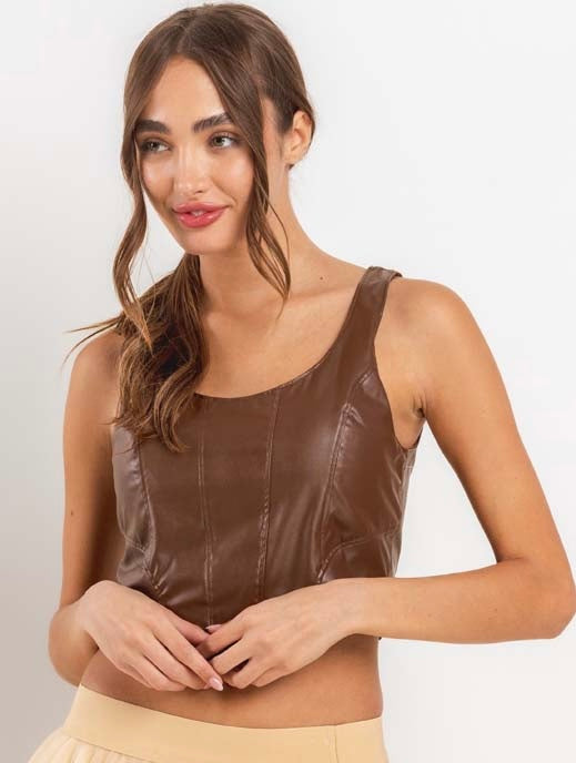 Corset Leather Top