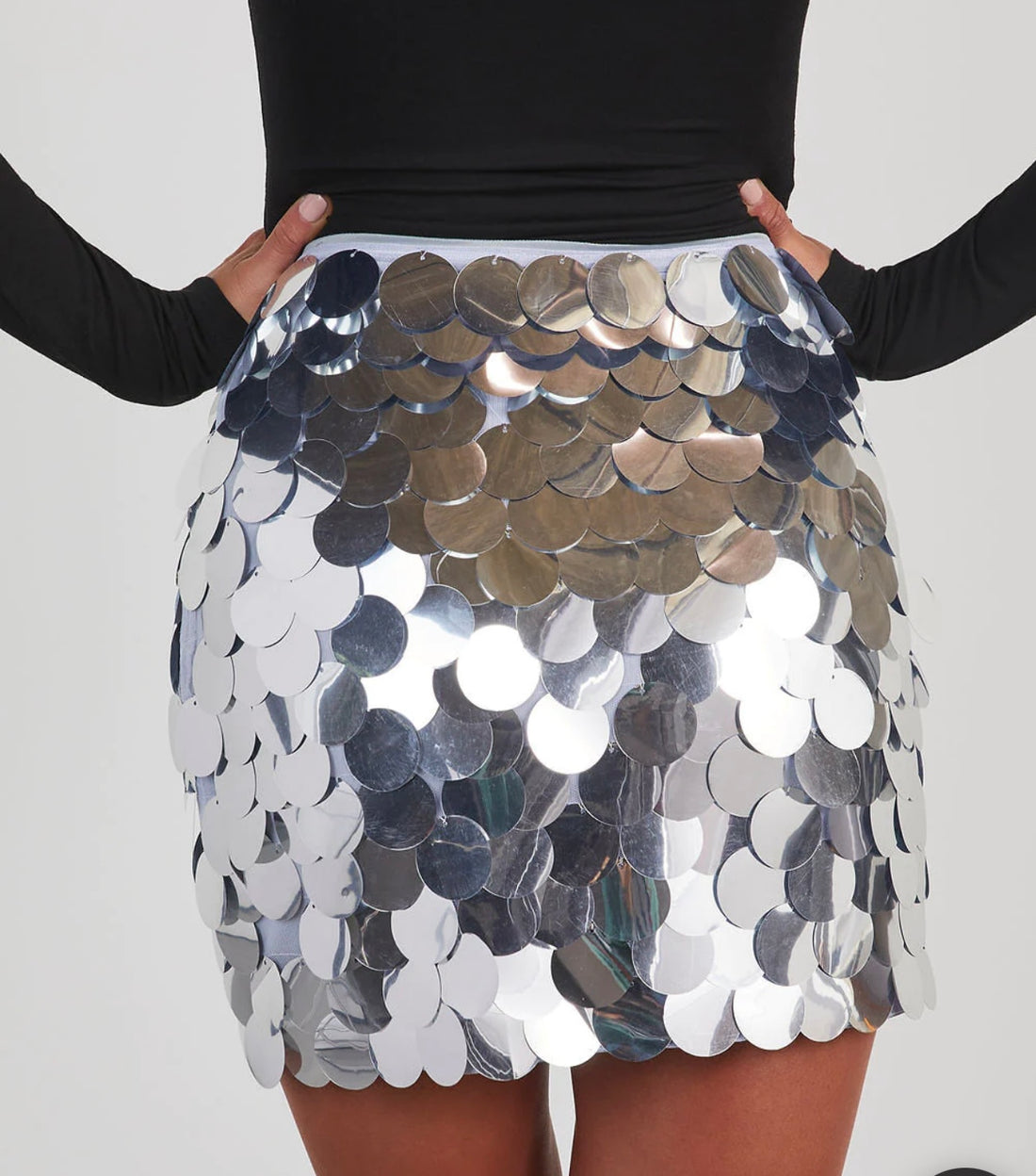 Sequin Disc Skirt