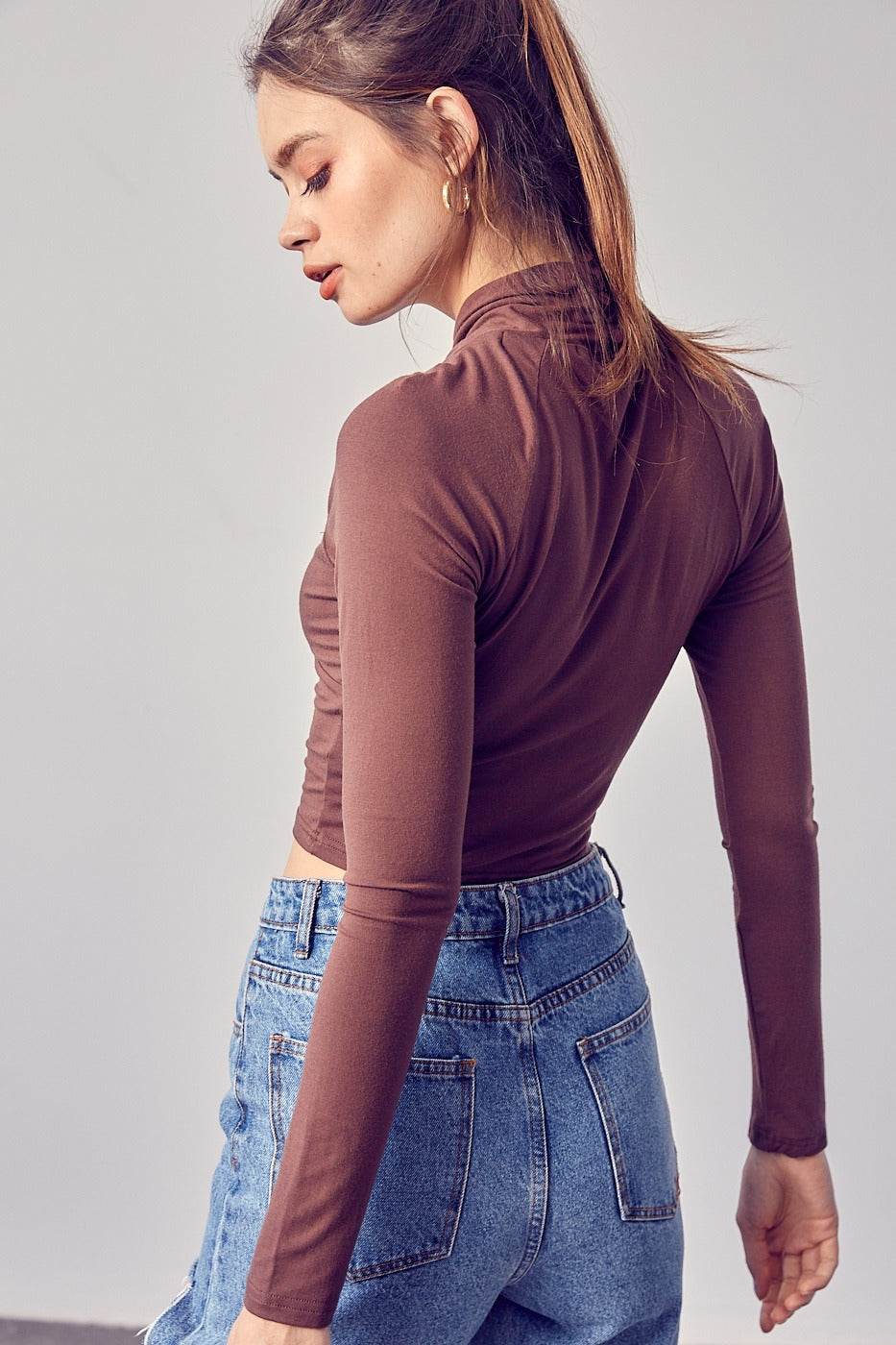 Mocha Crop Top