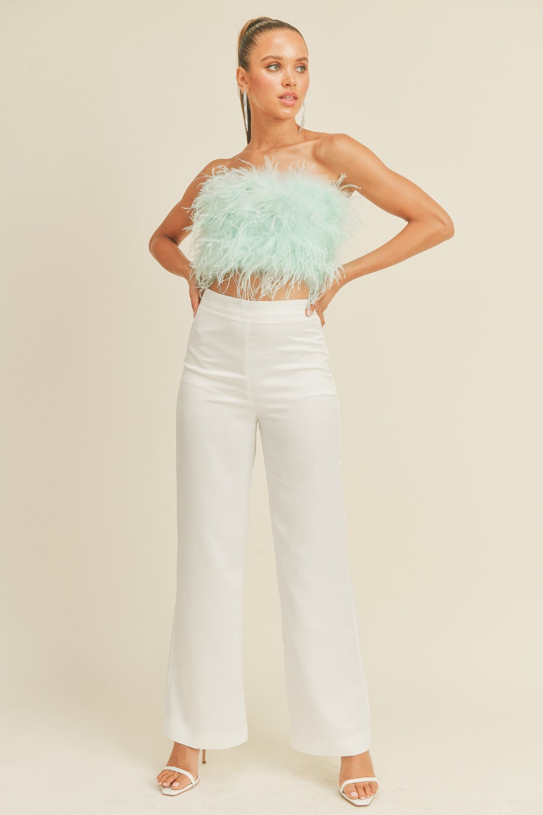 Tiffany Feather Top