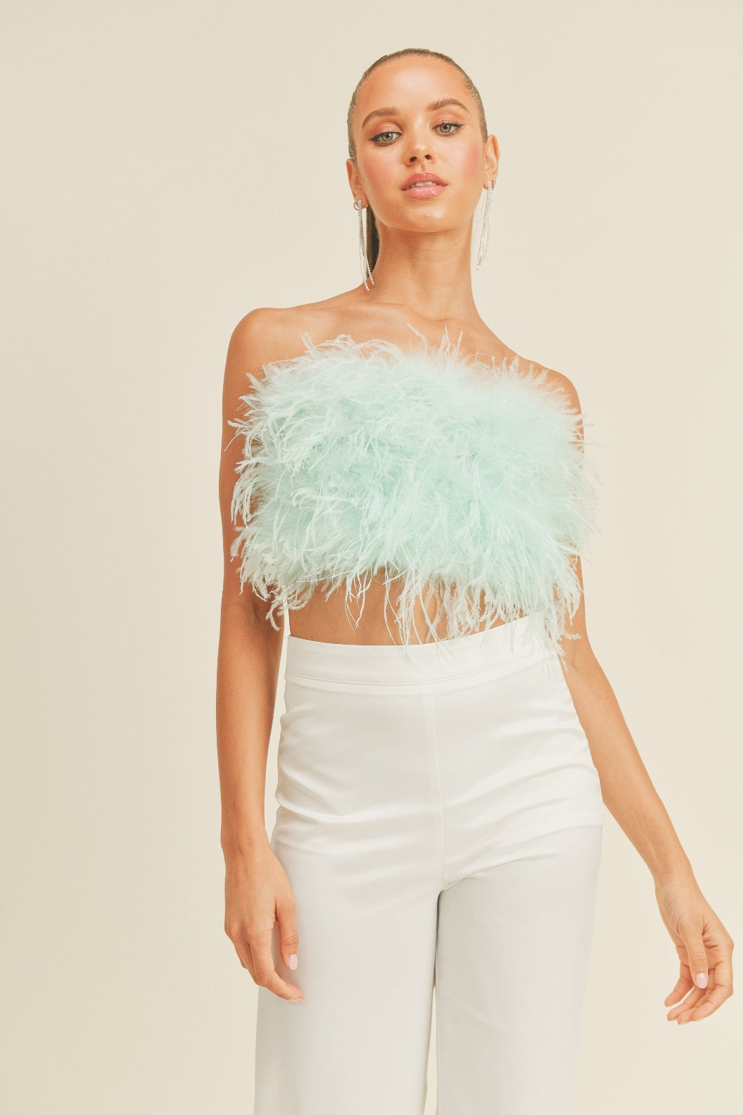 Tiffany Feather Top