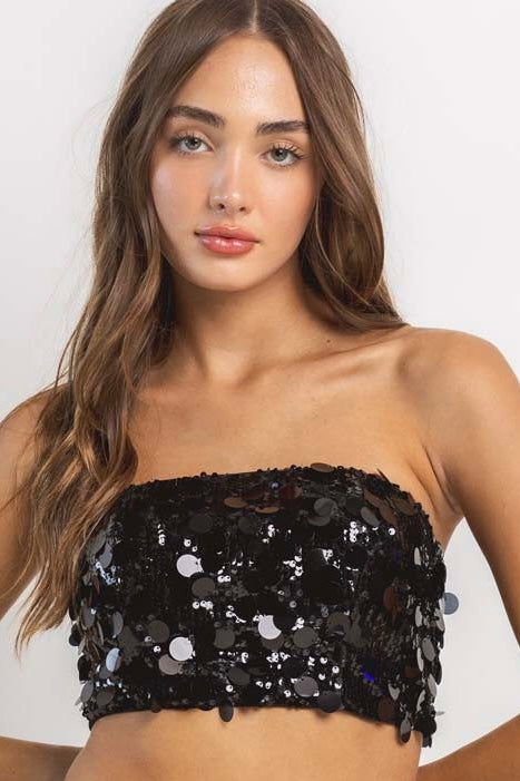 Sequins Tube Top