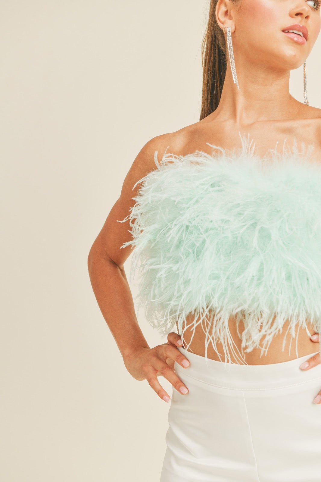 Tiffany Feather Top