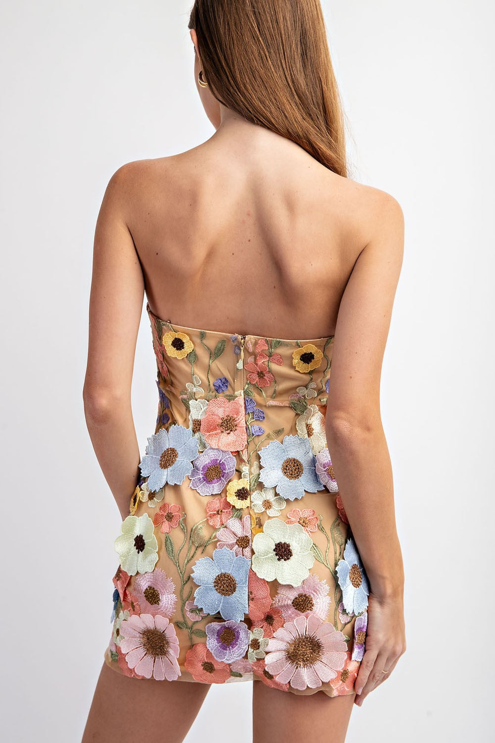 Floral Appliqué Dress