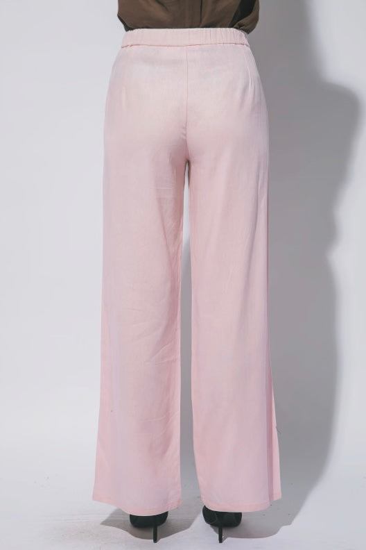 Lt. Pink Linen Trousers