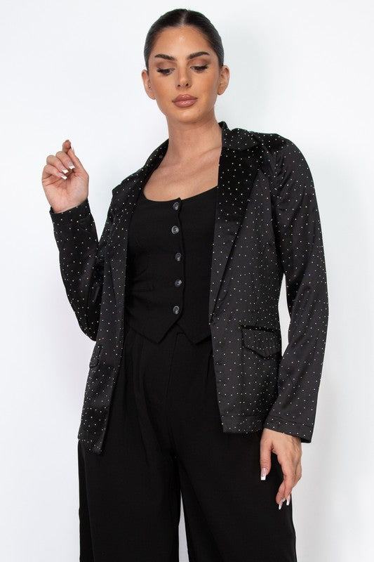 Rhinestones Blazer