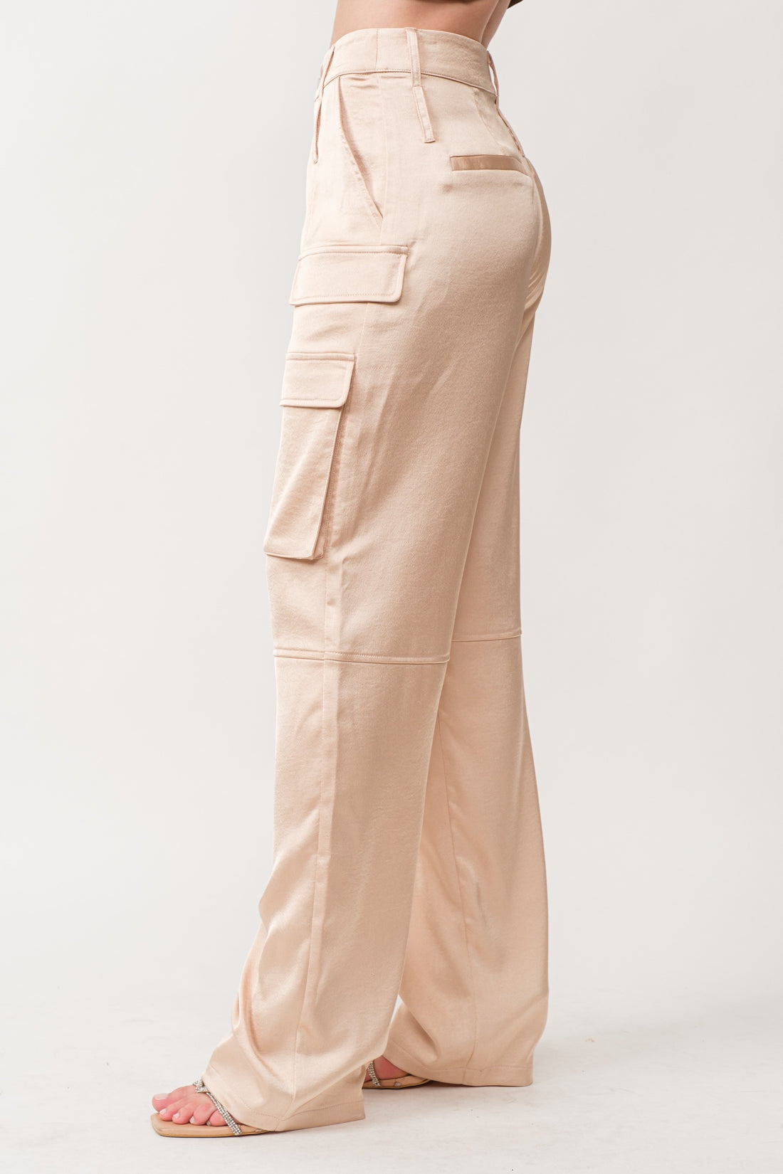 Satin Cargo Pant