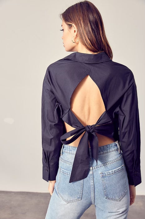 Back Tie Bow Shirt